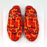 Gucci  Princetown Horsebit Logo Orange Fabric Flat Loafer Mules Size EU 38.5 Photo 3