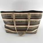 Tory Burch Robinson Zig Zag Tote Shoulder Bag Leather East West Large Carryall Photo 5