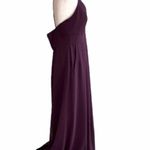 After Six Aubergine Spaghetti Strap Pleated Pocket Formal Dress 1514 Size 14 NEW Photo 7