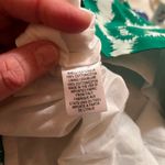 Milly Sarah Dropped Waist Belted Dress in White & Green Photo 7