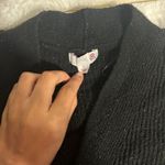 SO Slouchy Ribbed Button Front Black Cardigan S Photo 5