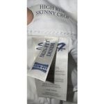 Seven7  High Rise‎ Skinny Crop Button Fly Jean White -Size 14 Photo 1
