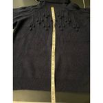 Avenue  Women's Plus Size 18 Blue Turtleneck Pom Pom Sweater Pullover Fall Winter Photo 8