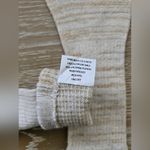 Macy's Cream Gold Knit Scarf, Hat, and Gloves Set Photo 6