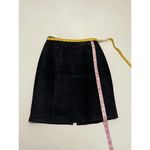 Yucantan Bay‎ 90s Vintage Suede Leather Pencil Skirt Knee Length Black Size 8 Black Photo 4