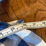 Old Navy gingham plaid smocked ruffle blouse small Photo 3