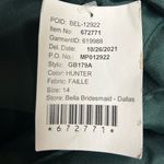 Amsale Jacqueline Gown Formal Dress Size 14 Hunter Green V Photo 5