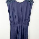 Anthropologie Pins & Needles V-Neck Lace Shoulder Side Pockets Romper, Size 0 Photo 1