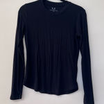 Magaschoni  Black High Neck Black Ribbed Top Photo 0