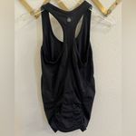 Athleta Fast Track Ruched Tank Top Racerback Dark Grey Running Small Photo 4