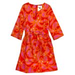 Lesley Evers Drew Dress Cotton Slub Tunic 100% Cotton Orange Chicka 1X No Belt Size XL Photo 8