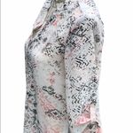 Maurice's Small Blouse Coral Print Photo 4