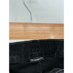 American Eagle  Jeans Women 4 SHORT Black Curvy Hi Rise Jegging Crop Button Fly Photo 4