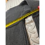 IRO  Distressed Chunky Knit Crewneck‎ Sweater Black Medium Grunge Moto Cotton Photo 6