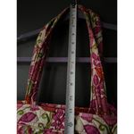 Vera Bradley Quilted Pink and Green Floral Tote Bag Photo 5
