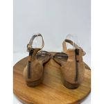 Eileen Fisher  Elie Womens Tan Textured Leather Ankle Strap‎ Flat Sandals Size 9 Photo 8
