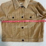 Hollister Corduroy Fall Lightweight Short Button Down Jacket Tan Size Medium Photo 3
