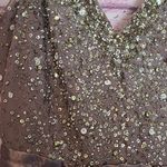 BHLDN BHDLN FOR ANTHRO AVERY PURPLE MIST SHIMMER TULLE SEQUIN BODICE BRIDESMAID DRESS Photo 5