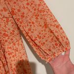 Cato Ditsy Floral Print Short Sleeve Pullover Midi Dress orange size 14/16W Photo 4
