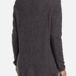 Magaschoni New M BY  V-Neck Tunic 100% Cashmere Sweater Chalkboard Heather Sz M Photo 1