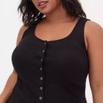 Torrid  RIBBED SNAP FRONT
HENLEY MIDI TANK SIZE 1
Great Condition Photo 0