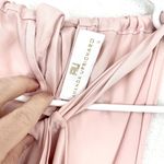 Amanda Uprichard Women's High-Neck Tie Back Asymmetrical Ruffle Light Pink Top Photo 1