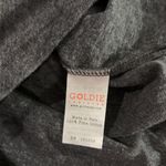 Goldie Charcoal Gray Metallic Tipped Ringer Tee Sz L Photo 10