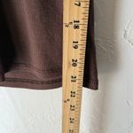 Sylvie & Mado Tank Top Y2k Small Brown Tuscan‎ Rhinestone Ribbed Going Out Photo 5