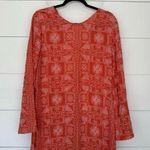 ZARA Women’s XL Orange Embroidered Maxi Dress Photo 0