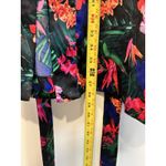 Victoria's Secret Victoria Secret Robe XL XXL Black Tropical Kimono Lace Trim Luxe Collection VS Photo 9