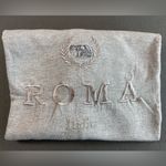 Roma Short Sleeve Tee Shirt Embroidered Stripes crew Neck size Large Gray Photo 8