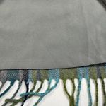 J Jill Faux Wrap Plaid Fringe Blanket Skirt Sz 10 Wool Blend Scottish Highlands Green Photo 8