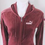Puma  Essentials Cotton Furry Relaxed Fit Front Zit Hoodie, Burgundy M New w/Tag Photo 5