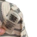 Vince Camuto  gray cream ivory striped t-shirt dress tunic linen shift dress Photo 6