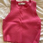 ZARA Hot Pink Crop Top Photo 0