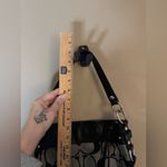 Coach  Zoe hobo bag in a black and grey signature canvas OS Photo 9