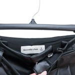 Abercrombie & Fitch Abercrombie & Fitch A&F Black Faux Leather Belted Trouser Pants Size Small Photo 7