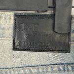 One Teaspoon One x  Denim Distressed Patch Work Straight Leg Blue Jeans Size 26 Photo 3