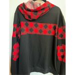 Blooming Jelly Black And Plaid Woman’s Hoodie Size XL Photo 7
