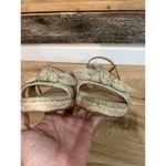 Talbots new with defects PAMELA BOW LINEN ESPADRILLE WEDGES sz 7.5 Photo 4