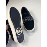 Michael Michael Kors Slip On Sneakers Bow Detail Black‎ Suede Shoes Black Size 6.5 Photo 3