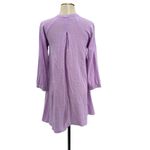 Natalie Martin Fiore Dress Long Sleeve Cotton Gauze Lilac Purple Size XS Photo 8