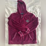 Mountain Lake Burgundy Tracksuit with Embroidered Flower Photo 1