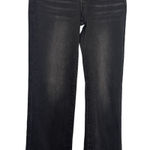 Risen Jeans Mid Rise Slim Straight Black Women's Size 1 25 Waist Stretch Photo 0