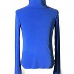 We The Free Royal Blue Long Sleeve Turtleneck Top Women's Size L Photo 0
