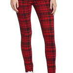 Ymi 🦎High-Rise Plaid Skinny Pants🌵 Photo 0