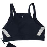 LANSTON Sport Bra Sz XS Gray Side Block Scoop Neck Racerback Sporty Preppy NWT Photo 4