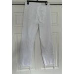 Pistola  Charlie High Rise Classic Straight Ankle Deconstructed Optic White Sz 26 Photo 3