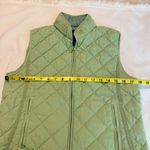 Van Heusen Free w/ Purchase  Quilted Zip Up Vest Women’s Medium Light Green FLAWS Photo 6