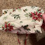 Longaberger  Christmas poinsettia &Holly print bag Photo 4